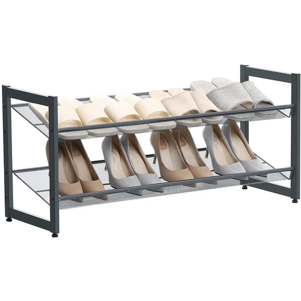 https://ak1.ostkcdn.com/images/products/is/images/direct/3a73a222d97b02239ddde39b75fc9d57547dee60/2-Tier-Stackable-Metal-Rack-Flat-%26-Slant-Adjustable-Shoe-Organizer-Shelf-for-Closet-Bedroom-Entryway-Grey.jpg?impolicy=medium