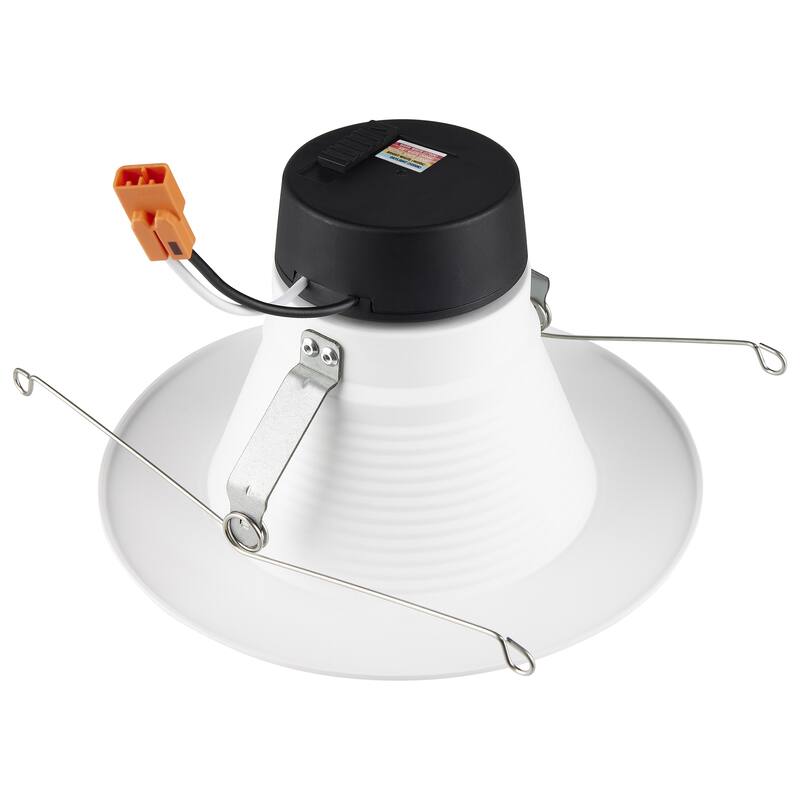 9 Watt 6 inch Deep Baffle CCT-Selectable Recessed LED Downlight