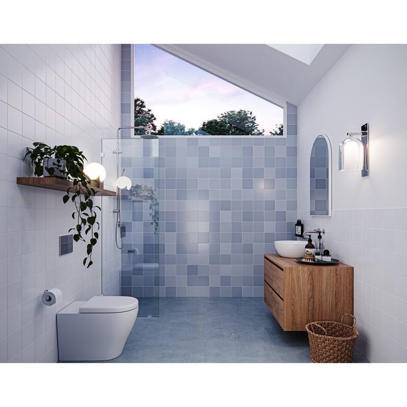 Glass Warehouse 78" x 20" Frameless Shower Door - Single Fixed Panel