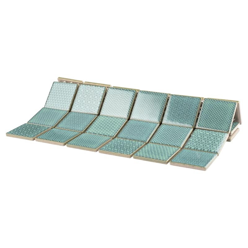 Merola Tile Celadon Emerald 11-5/8" x 11-5/8" Porcelain Floor and Wall Tile