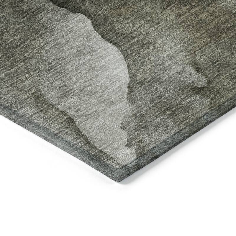 HomeRoots Abstract Transitional Rectangle Outdoor Rug