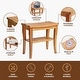 preview thumbnail 4 of 27, Bamboo Shower Bench Spa Stool - Wood 2-Tier Seat, Foot Rest Shaving Stool with Non-Slip Feet + Storage Shelf