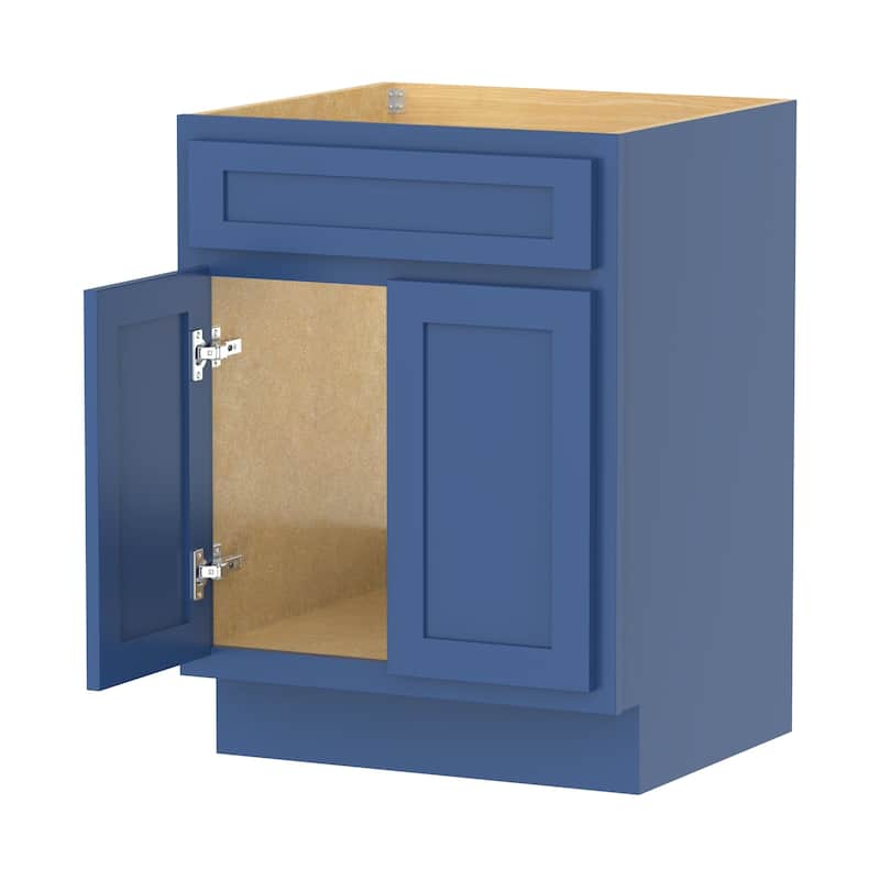 Vanity Art 24-inch Solid Wood Single Sink Bathroom Vanity Cabinet