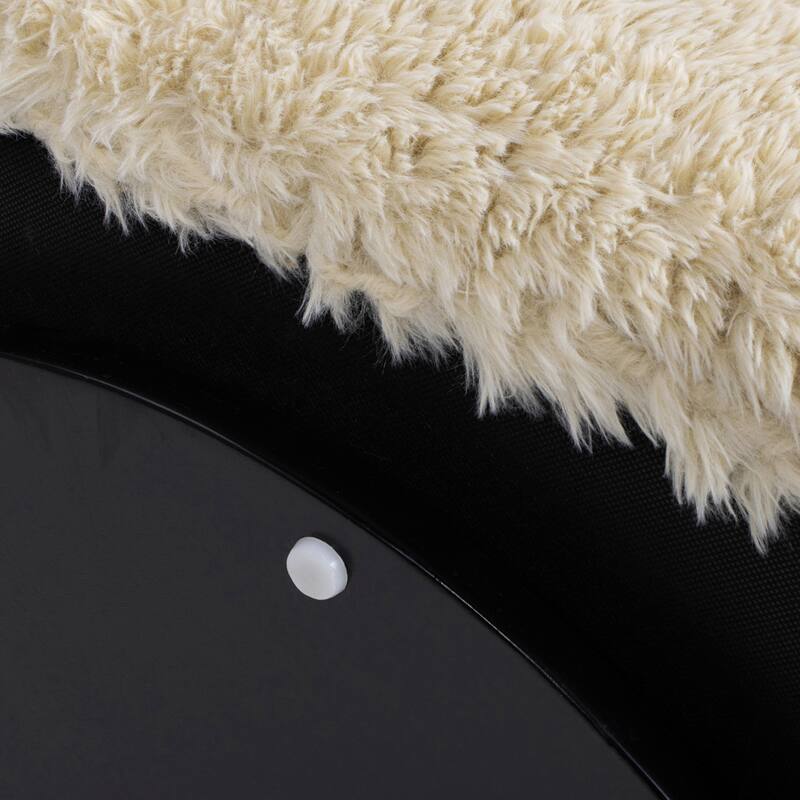 Colt 33" Wide Sheepskin Barrel Swivel Accent Chair