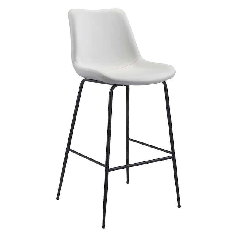 Byron Barstool Brown - White/Black