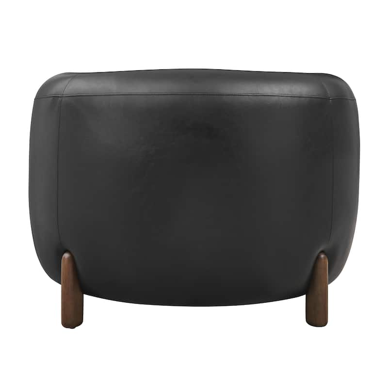 NPD Furniture Cordelia Faux Leather Accent Arm Chair