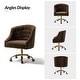 preview thumbnail 96 of 109, Modern Velvet Tufted Office Chair with Gold Metal Base by HULALA HOME