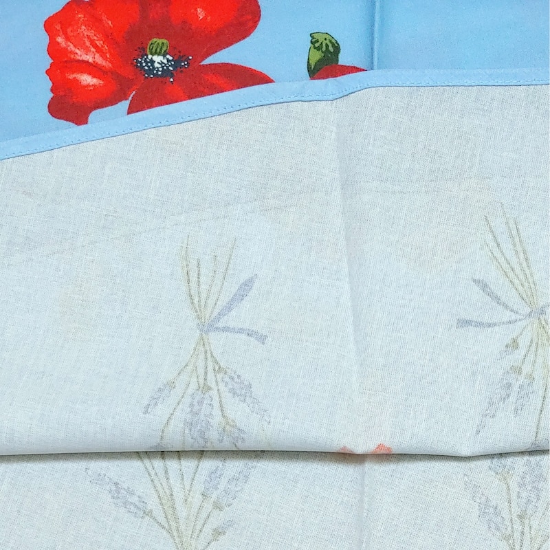 Wipeable Spill Resistant Provencal Cotton Cannes Collection Tablecloth