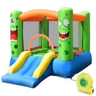 Costway Kids Playing Inflatable Bounce House Jumping Castle Game Fun - 110''x83''x67''