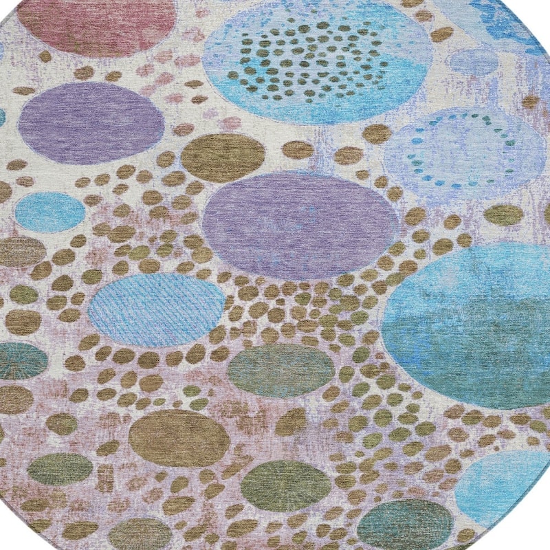 HomeRoots Geometric Transitional Rectangle Outdoor Rug