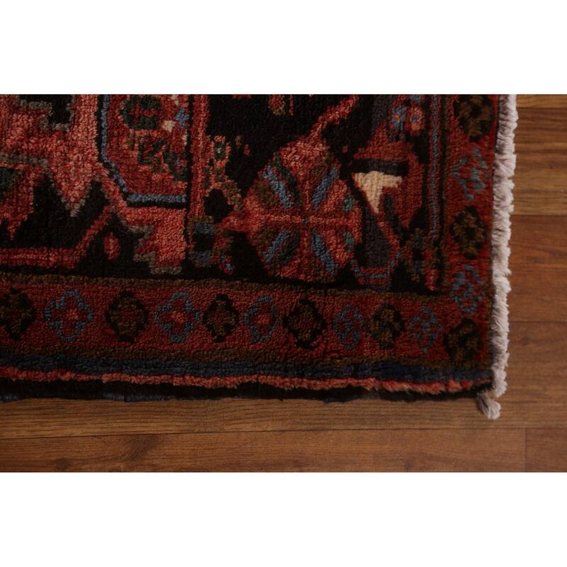 Vintage Vegetable Dye Heriz Persian Area Rug Hand-knotted Wool Carpet - 9'11" x 12'10"