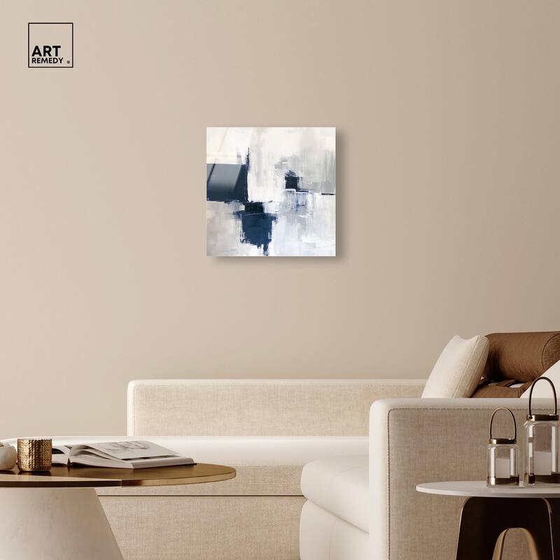Porcelain Blue on White I Acrylic by Art Remedy, Ready to Hang