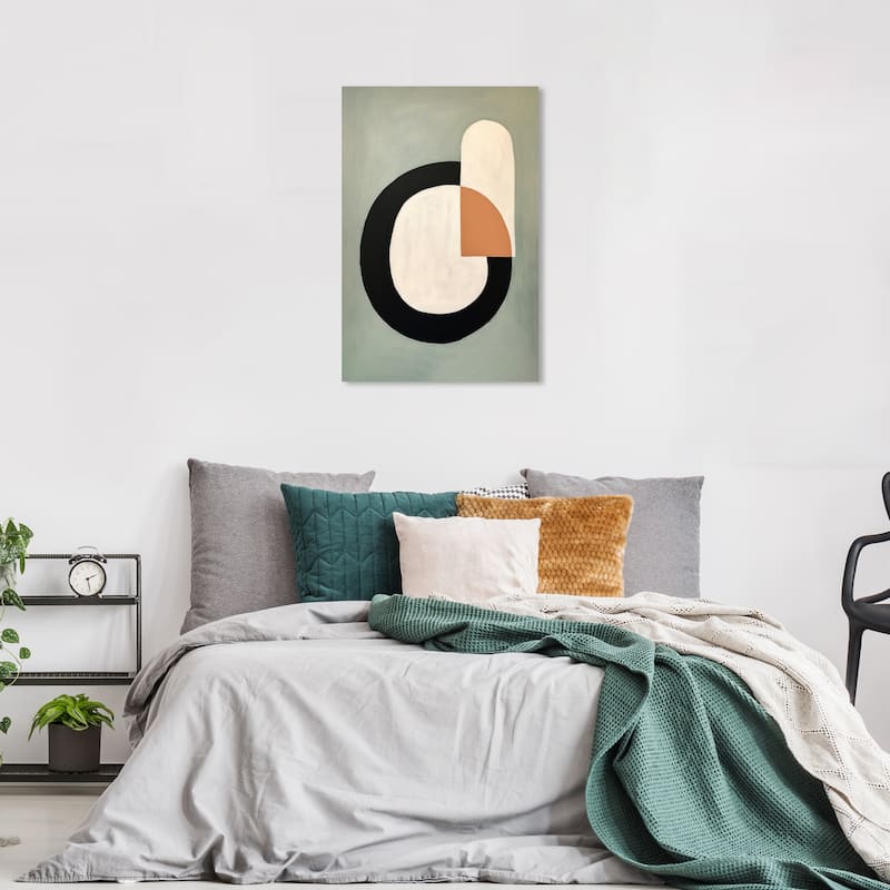 Wynwood Studio Canvas Abstract Mirror and Lipstick Gray and Modern & Contemporary Wall Art Canvas Print
