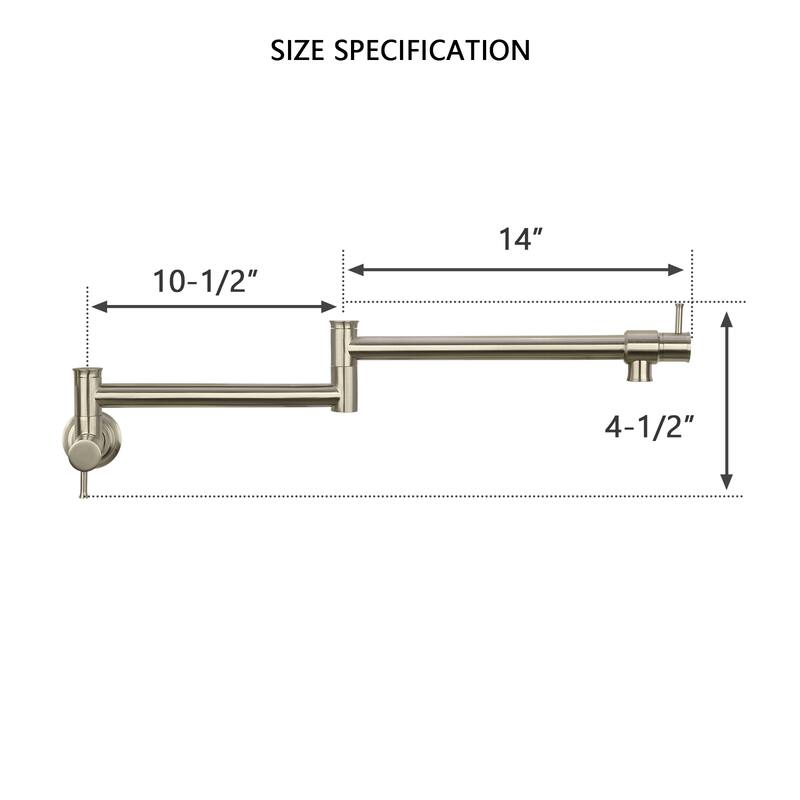 Pot Filler Kitchen Faucet Wall Mount