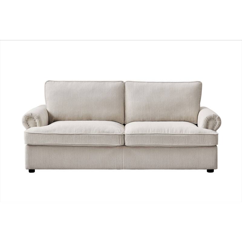 US Pride Furniture Viviana 76 inch Polyester Cushion Back Sofa Bed