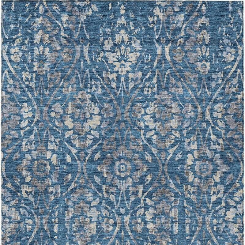 HomeRoots Floral Transitional Rectangle Outdoor Rug