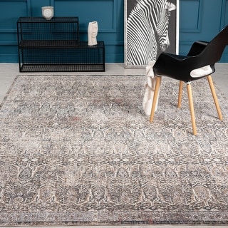 Graphite/Earth Transitional Abstract Area Rug - Bed Bath & Beyond ...