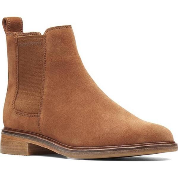 Shop Clarks Women S Clarkdale Arlo Chelsea Boot Dark Tan Suede Overstock 25586256