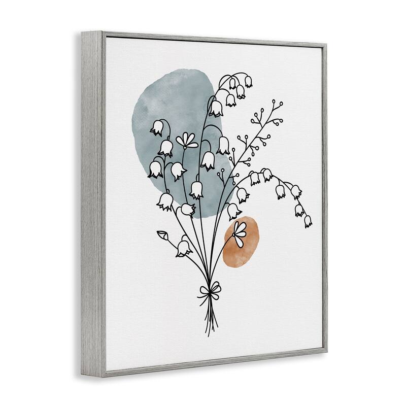 Stupell Lily of the Valley Wildflower Framed Giclee Art, Design by JJ Design House LLC