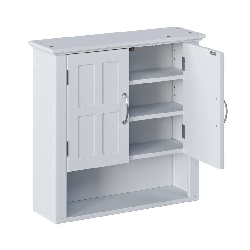 Bathroom Wall Storage Cabinet, Multi -functional Wall Mounted Cabinet with Adjustable Shelves, Medicine Cabinet