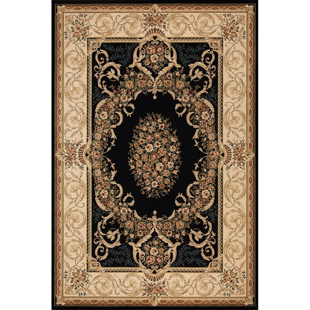 Aubusson Collection Classic Medallion Area Rug