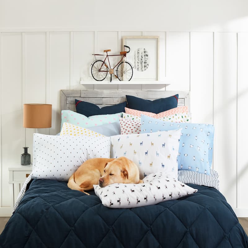 Poppy & Fritz Cotton Percale Printed Bed Sheet Sets