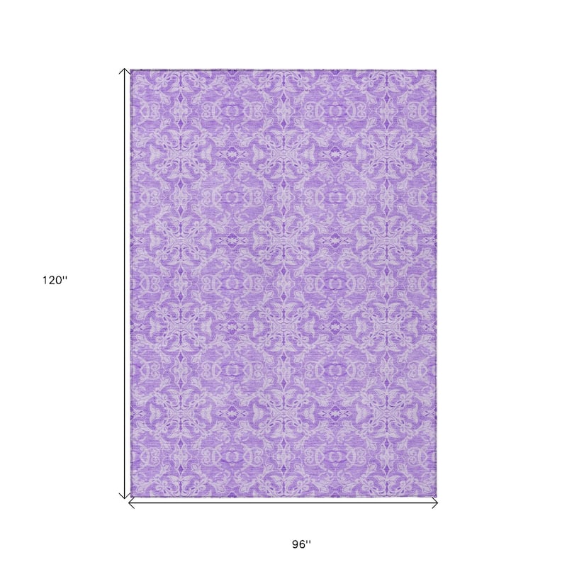 HomeRoots Medallion Transitional Rectangle Outdoor Rug