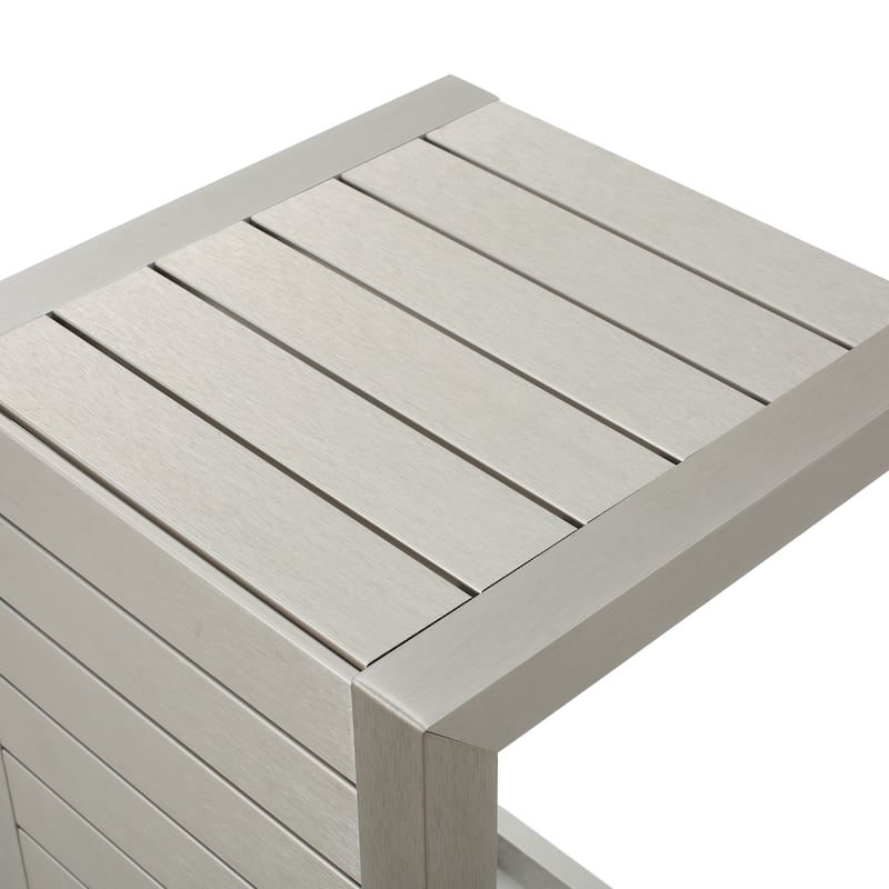 Cape Coral Modern C-Shaped End Table by Christopher Knight Home - 14.50" L x 15.00" W x 24.00" H