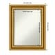 preview thumbnail 32 of 35, Beveled Bathroom Wall Mirror - Parlor Gold Frame Outer Size: 24 x 30 in