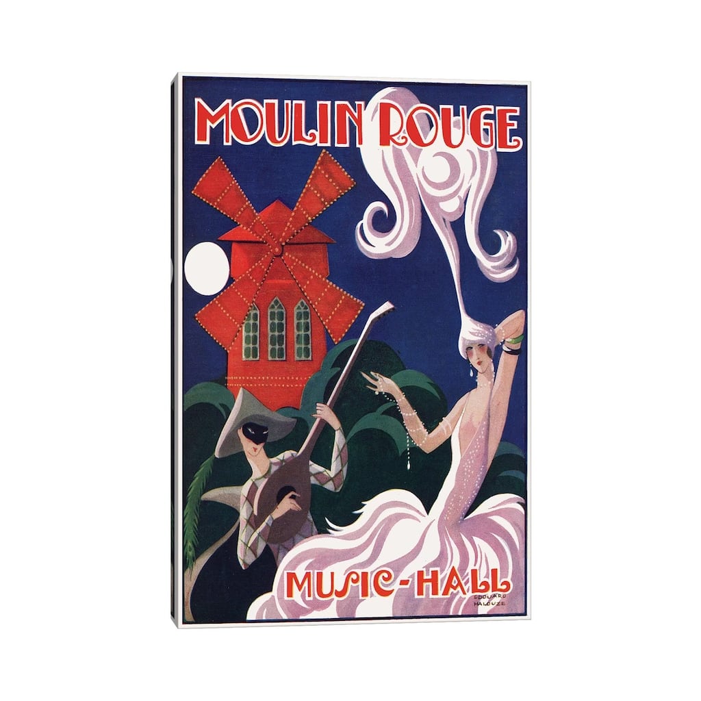 iCanvas "Moulin Rouge Music-Hall Advertisement, 1920s" by Edouard Halouze Canvas Print