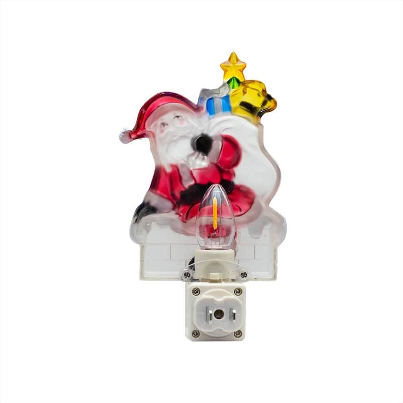 Novelty Lights LED Santa Claus Christmas Night Light with Swivel Plug - SANTA CLAUS - SANTA CLAUS
