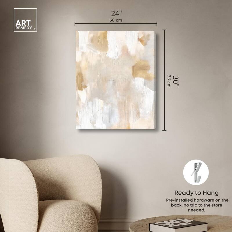 Beige and Cream I Canvas by Art Remedy, Gallery Wrapped