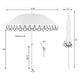 preview thumbnail 10 of 18, Horizon Coastal Scalloped Edge Beach Umbrella with Fringe, Push-Button Tilt, UV 50 Outdoor Canopy and Portable Carry Bag