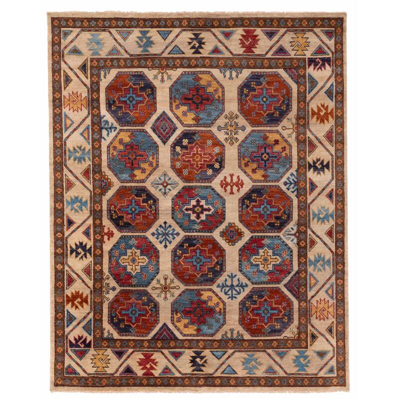 ECARPETGALLERY Hand-knotted Jules Serapi Beige Wool Rug - 8'0 x 10'2