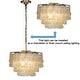 preview thumbnail 4 of 10, 3/6-Lights Unique Tiered Bronze Capiz Chandelier with Seashell Accents