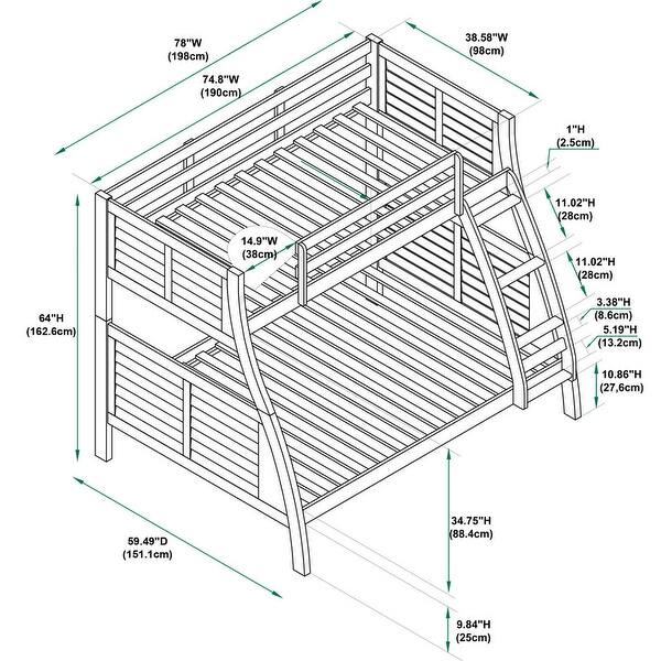 Easton Wood Twin Over Full Bunkbed Bed Bath & Beyond 14050715