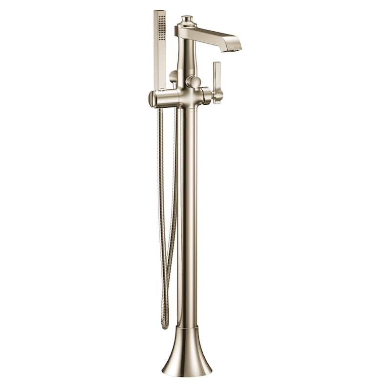 Moen Flara Floor Mounted Tub Filler with Built-In Diverter - Includes