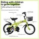 preview thumbnail 52 of 53, 18 Inch Sporty Kids Bike with Training Wheels and Stand Adjustable Saddle, Aged 5-10 years tall Height 39-49 inches