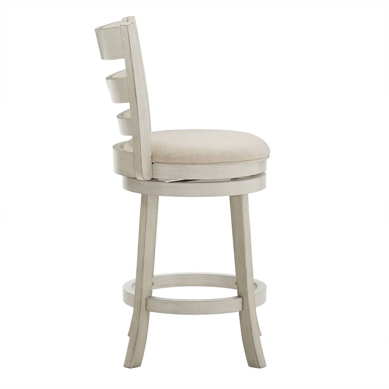 Verona Ladder Back Swivel Counter Height Stool by iNSPIRE Q Classic