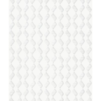 Galerie Wallcoverings Serene Collection Metallic Geometric Zig-Zag Vinyl on Non-woven Wallpaper Roll