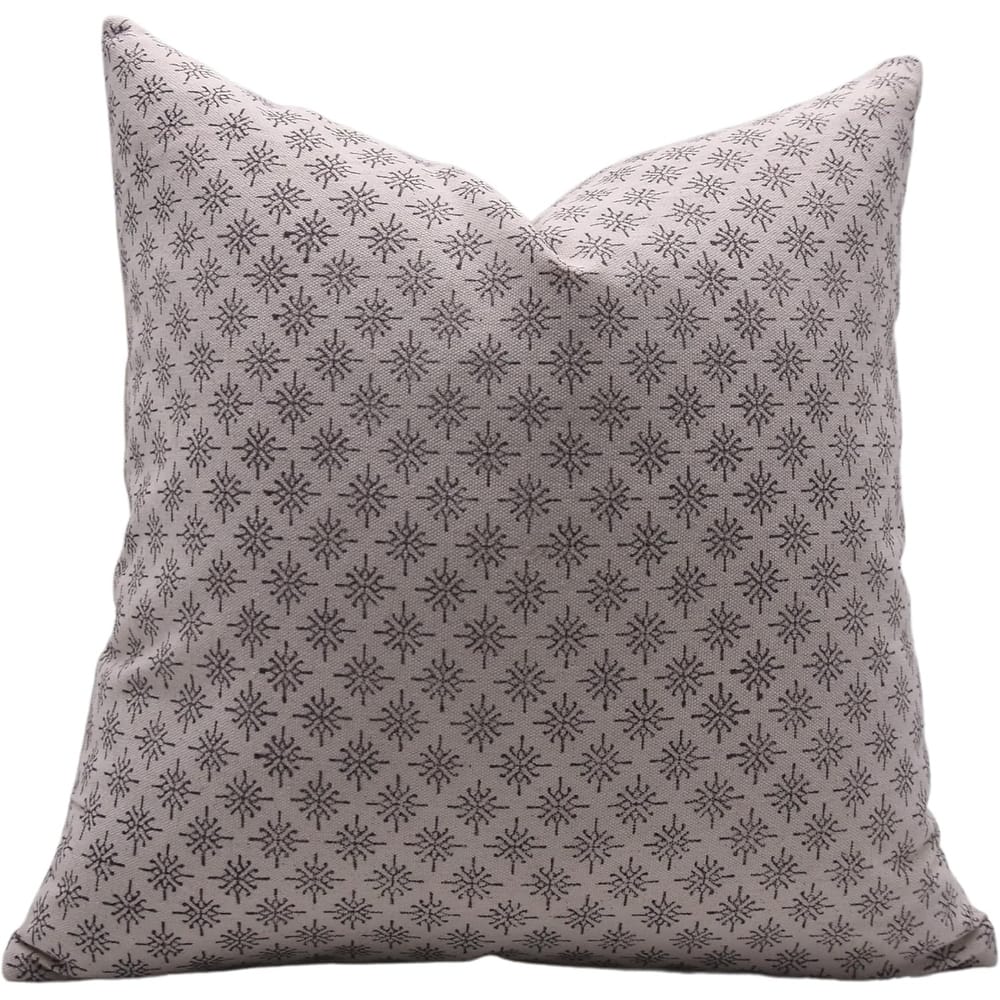 Fabdivine Handmade Cotton Fabric Fall Décor Brown Cushion Case for Decoration