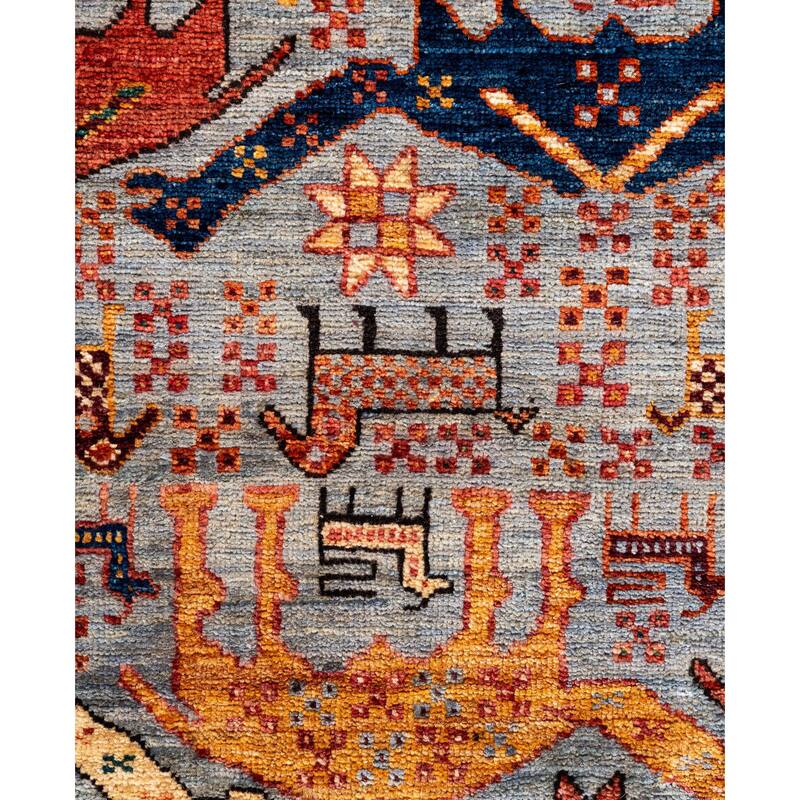 Serapi One-of-a-Kind Hand-Knotted Area Rug - Gray - 4' 2" x 5' 10"