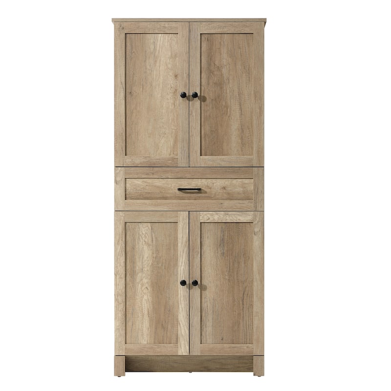 Fresco 24-28 Inch Bath Storage Cabinet - Natural Oak - 28"