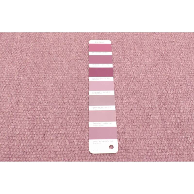 ECARPETGALLERY Flat-Weave Marrakech Dark Magenta Wool Kilim - 3'3 x 5'3