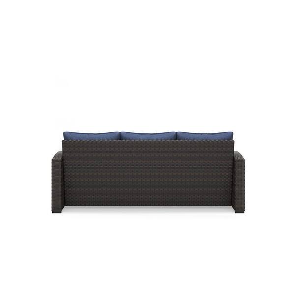 Windglow 4 Piece Outdoor Seating - Blue/Brown Windglow 4 Piece Outdoor Seating - Blue/Brown