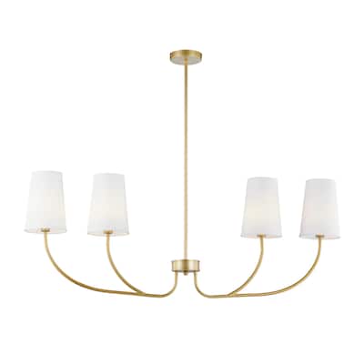 Eden 4-Light Chandelier, Gold
