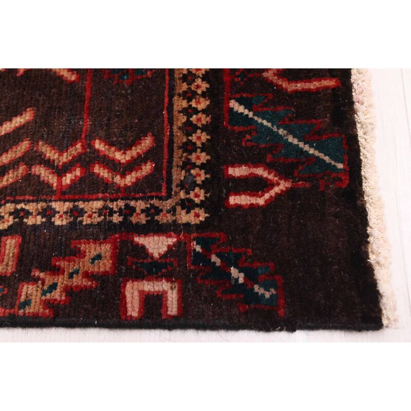 ECARPETGALLERY Hand-knotted Konya Anatolian Dark Navy, Red Wool Rug - 3'3 x 9'10