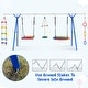preview thumbnail 4 of 5, 5 in 1 Steel Outdoor Backyard Toddler Swing Set with Climbing Ladder