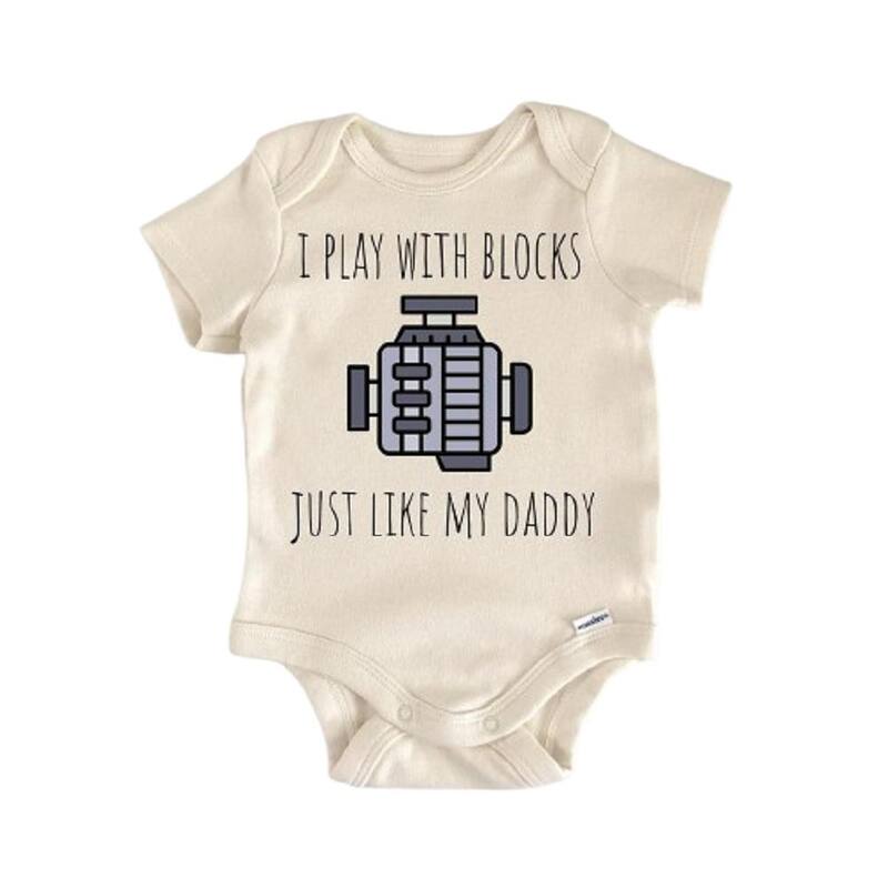 Mechanic - Baby Boy Girl Clothes Infant Bodysuit Funny Cute Newborn - Blue - 0-3M
