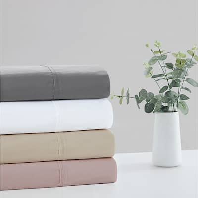 Vince Camuto Solid 400TC Percale 4 Piece Sheet Set